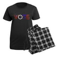 thumbnail image 5 of CafePress - Get Out The Vote 2008 Pajamas - Women's Short Sleeve Print T-Shirt and Pants Dark Cotton Pajama Set, 5 of 7