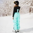 thumbnail image 4 of Ulitacool Slacks For Girls Straight Leg Children'S Ski Pants Warm And Thick Board And Double Board Children'S Strap Ski Pants For Boys And Girls In Winter. Durable Basic Slacks Blue 13-14 Years, 4 of 9