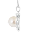 thumbnail image 2 of ANGARA South Sea Cultured Pearl Swirl Pendant with Diamonds in Platinum for Women | June Birthstone, Birthday, Anniversary, Jewelry Gift for Women | Pearl Necklace, 2 of 8