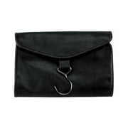 Faux Leather Hanging Toiletry Bag