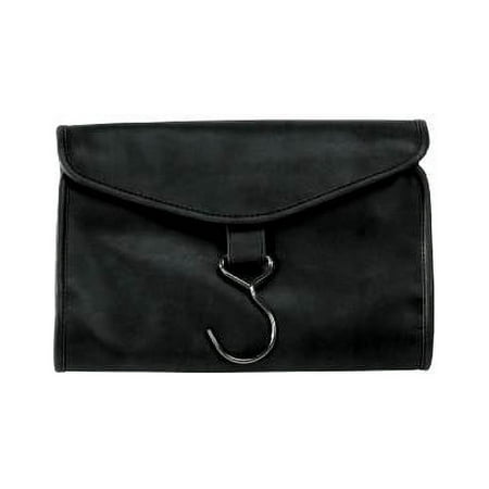 Faux Leather Hanging Toiletry Bag