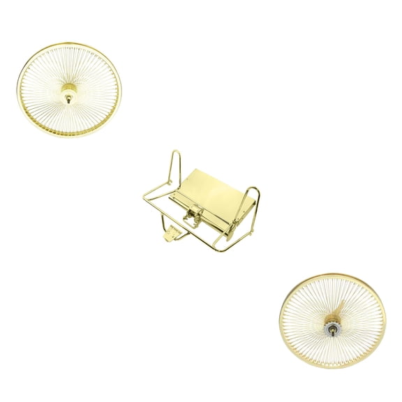 Gold Lowrider Trike Conversion Kit with Plate for 20 inch Bike. Comes with Two Gold 144 spoke wheels. Tricycle, Trike, three-wheel bike conversion kit