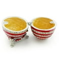 thumbnail image 4 of Crytsal Enamel Easter Faberge Egg Jewellery Box Ring Earrings Russian Case Green 8.5x6cm, 4 of 6