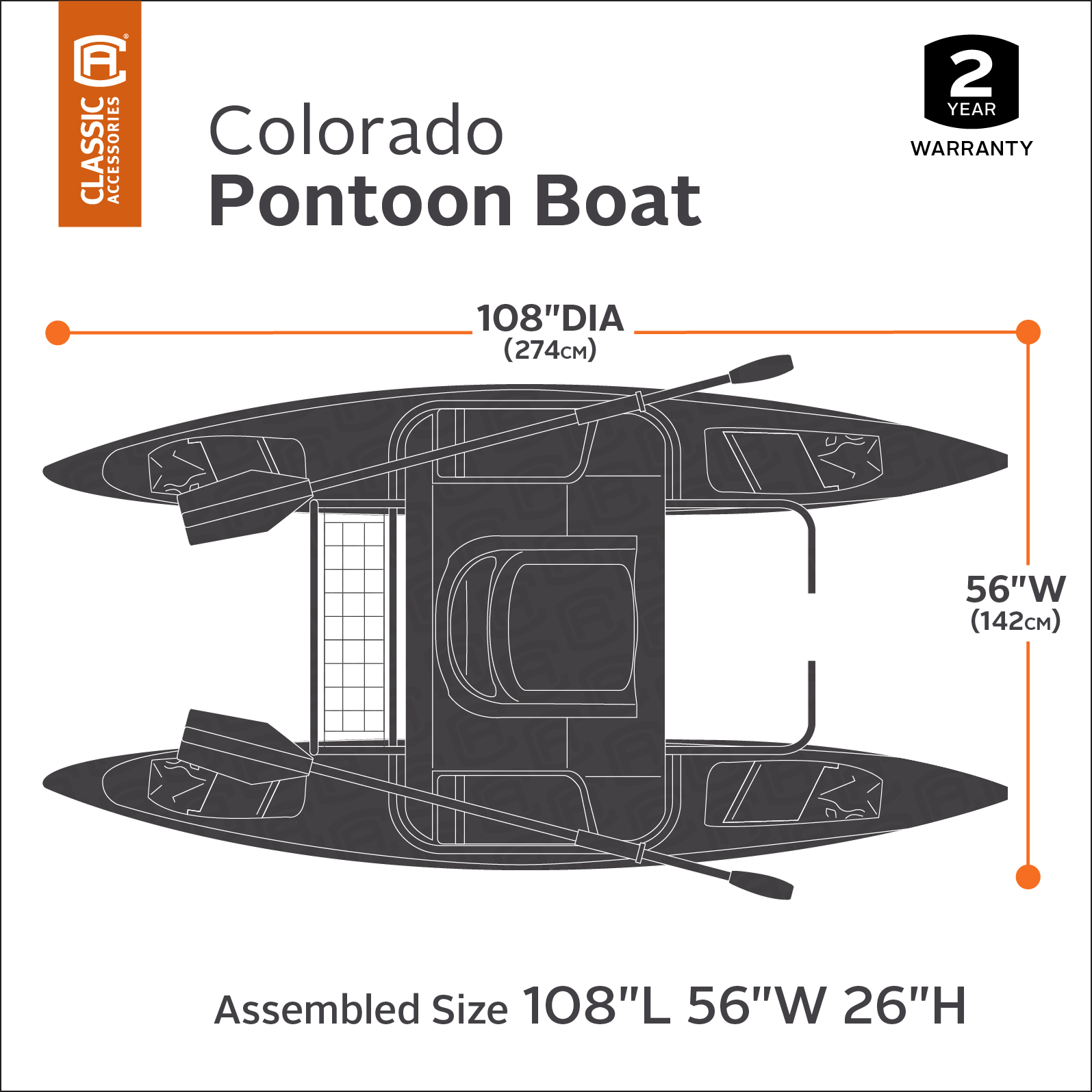 Classic Accessories Colorado Pontoon Boat - image 2 of 20