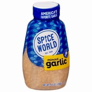 Spice World Minced Garlic, 9.5 oz Squeeze Jar