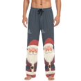 thumbnail image 7 of FORMRS Mens Pajama Pants with Pockets Sleepwear Lounge Bottoms Sizes S-2XL, Blue Christmas Santa, 7 of 7