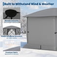 thumbnail image 3 of 13ft Hexagonal Pop-Up Gazebo with Mosquito Netting, 210D Polyester Canopy Tent for Patio, Backyard & Parties, 3 of 5