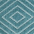 thumbnail image 6 of SAFAVIEH Olympia Isaiah Geometric Polyester Shag Area Rug, Blue, 6'7" x 6'7" Round, 6 of 7