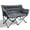 Gray, variant on RELAX FIELD Double Camping Chair Heavy Duty Oversized Padded Loveseat for Adults 2 Person Outdoor Portable Camping Chairs