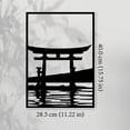 thumbnail image 4 of Home Decoration Wall Stickers Metal Japanese Wall Art Torii Gate Wall Art Japanese Wall Decor Mount Wall Art Japanese Wall Art Japanese Wall Art Asian Decor Metal Wall Art For Home Garden,Black Home D, 4 of 9