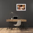 thumbnail image 3 of Perez, Adam 32x23 White Modern Wood Framed Museum Art Print Titled - The Barbers Shop, 3 of 4