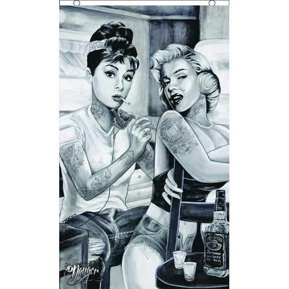 Fly Flags Audrey & Marilyn 3' x 5' Polyester Licensed Fly Flag