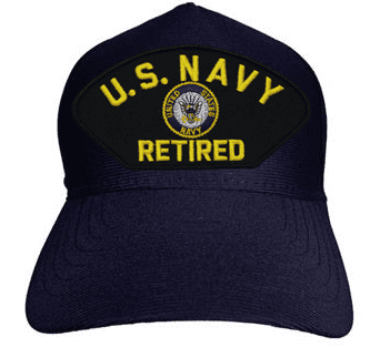 us navy retired ball caps