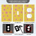 thumbnail image 3 of Yayeee Blank Wall Plate Cover 1-Gang 4.5"x2.7" Home Unused Decorative Outlet, Big Pink Stars Pattern, 3 of 7