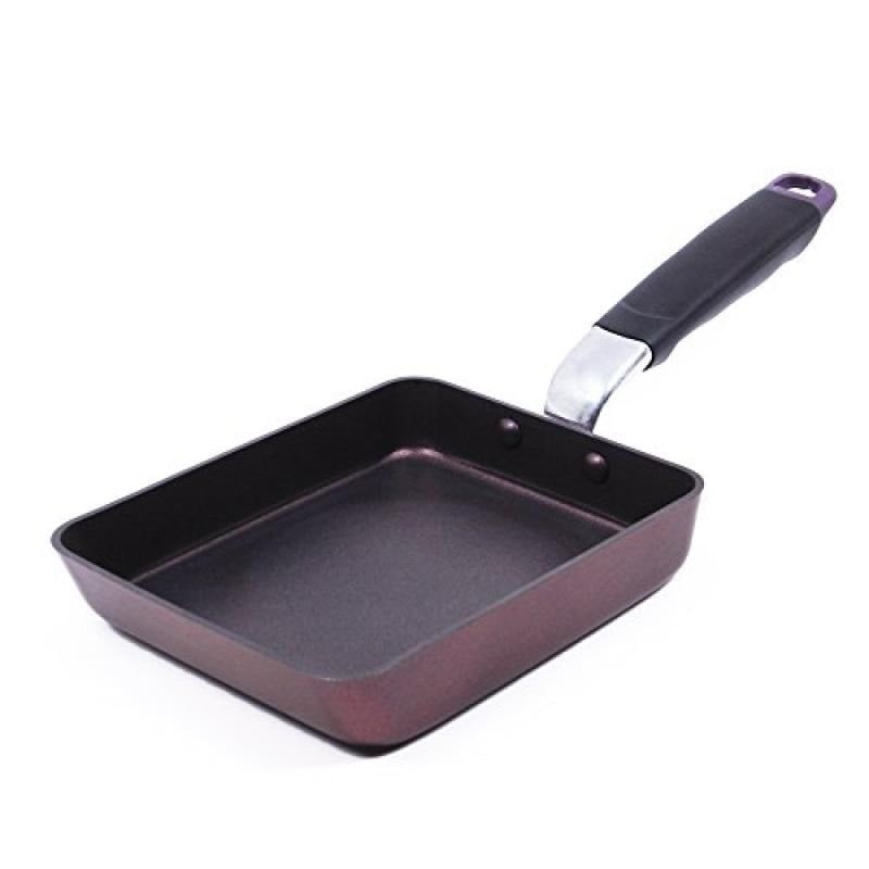 PFOA Free TeChef Coated with Dupont Teflon Select Tamagoyaki Japanese Omelette Pan / Egg Pan by TECHEF Colour Collection / Non-stick Coating 