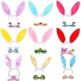thumbnail image 1 of Easter Ears Headbands Plush Easter Rabbit Ear Hairband For Holiday Kid's Easter Birthday Halloween Party, 1 of 9