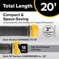 thumbnail image 2 of Camco Deluxe 20 Ft RV Sewer Hose Kit with Swivel Fittings and Wye Connector, 2 of 6