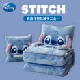 thumbnail image 4 of Manta de franela de Disney Pixar Toy Story Hamm, manta de siesta engrosada, decoración de Navidad, regalo, dos en uno, Kawaii Stitch, 4 of 5