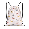 thumbnail image 1 of Lukts Dachshund Dog Puppy Pattern Drawstring Backpack Bag Sport Gym Sackpack,String Backpack Sport Bag Sack,Cinch Tote Gym Backpack-Small, 1 of 6