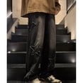 thumbnail image 3 of Boys Girls Jeans with Big Pockets Elastic Waist Wide Leg Loost Fit Casual Denim Pants 6-16 Years, 3 of 8
