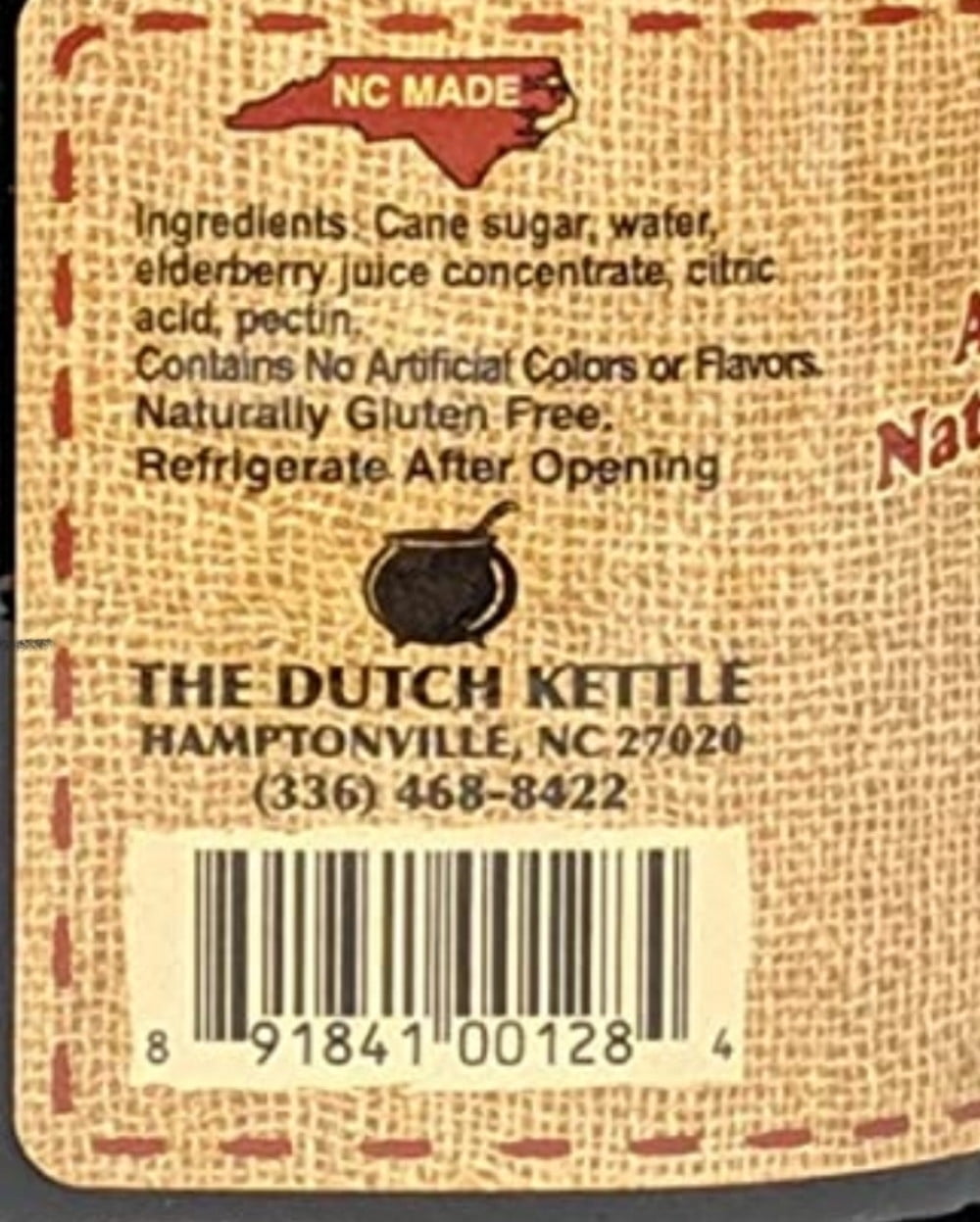 The Dutch Kettle Amish Homemade Style Elderberry Jelly 2 - 19 Oz