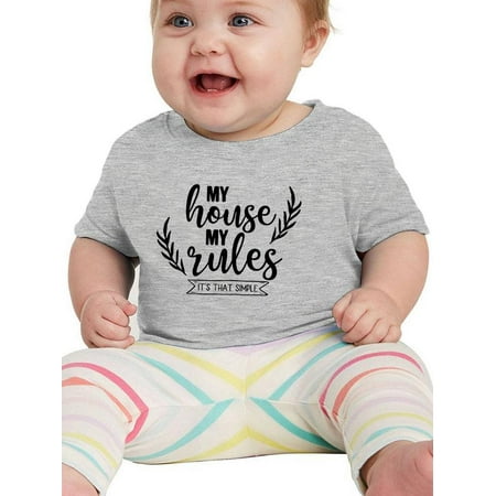 

My House My Rules T-Shirt Infant -Smartprints Designs 24 Months
