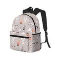 thumbnail image 2 of Daiia Various Rabbits School Backpack for Men Women, Unisex Large Waterproof Bookbag Schoolbag Casual Daypack for High School/College/Teens/Travel/Work Black, 2 of 8