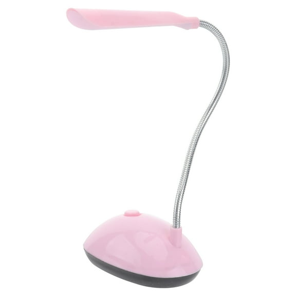 NICEXMAS Pink Battery Powered Desk Light for Lighting Use Durable and Portable Plastic LED Lamp bead 7.8 Inches