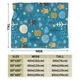 thumbnail image 3 of Kll Fleece Blanket Plush Throw Blanket Cute Colorful Owls And Trees,Soft Fuzzy Cozy Flannel Blanket For Couch Sofa Bed.(80"X60"), 3 of 9