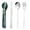 Green, variant on Spoons and Forks Set Stainless Steel Stainless Steel Portable Cutlery Three-Piece Set Fork Spoon Chopsticks Cutlery Gold