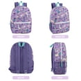 thumbnail image 7 of 17 Inch Heart Printed Backpack with Side Mesh Pockets and Front Zippered Pockets in Pastel Festive Hearts, 7 of 7