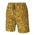 thumbnail image 5 of Naloa Gold Glitter Men's Beach Shorts, Surfing shorts, Swim trunks, Quick Dry Swim Trunks for Surfing Beach Fun - 3X-Large, 5 of 9