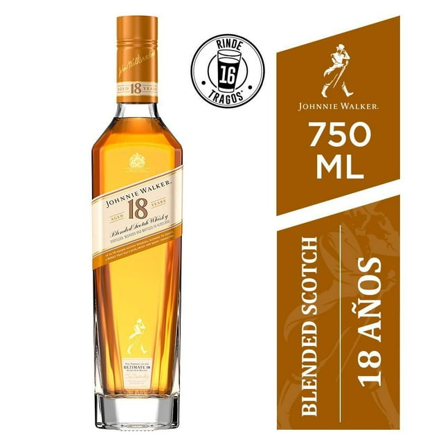 Paquete de 3 Whisky Johnnie Walker Blend 18 Años 750 ml Johnnie Walker Paquete de 3
