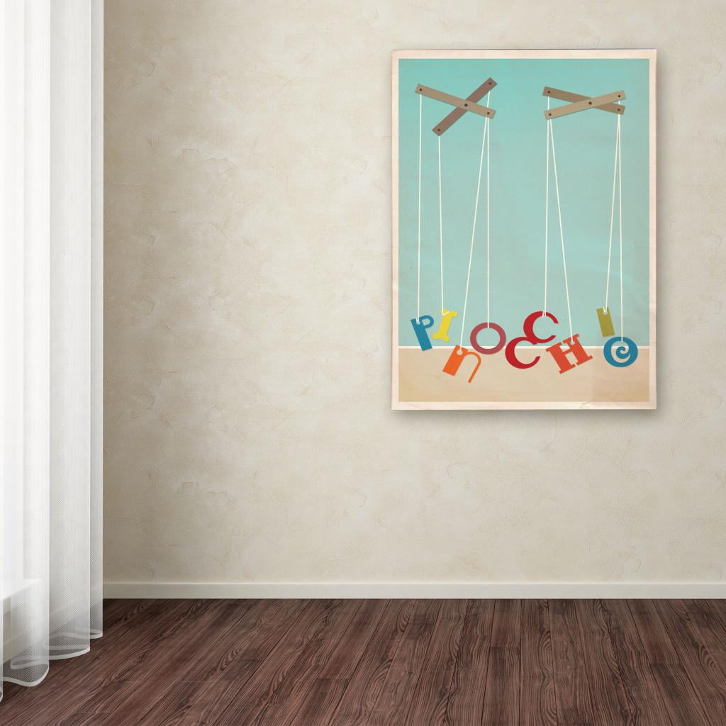 Trademark Fine Art 'Pinocchio' 22' x 32' Canvas Art