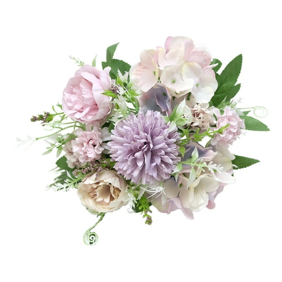 Artificial Peony Flower Non-fading Vintage Long Stem Photograph Prop Hydrangea Fake Plant Wedding Supplies