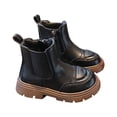 thumbnail image 1 of PEASKJP Kids Waterproof Boots Waterproof Printed Rubber Boots, Black 35, 1 of 3
