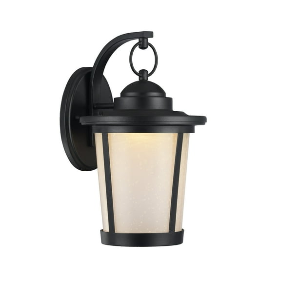 RADIANCE Goods Transitional LED Textured Black Outdoor Wall Sconce 13" Tall