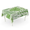 thumbnail image 1 of JSDART Feuilles Exotiques Forêt Tropicale Réaliste Motif de Feuille de Palmier Banane Nappe Table Bureau Couverture Décoration de Fête à la Maison 60x120 Pouces, 1 of 1