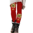 thumbnail image 1 of Zhanying Leggings de Sapin de Noël 3x Collants Confortables Résistants aux Plis à Rayures Noires et Rouges Grande Taille Rouge G, 1 of 5