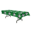 Beistle 54532 Soccer Ball Tablecover, 54 by 108-Inch, Green/White/Black