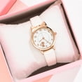 thumbnail image 4 of Montre à Quartz Tendance pour Femmes, Design Coréen, Mode Décontractée, Chat, Blanc, 4 of 9
