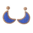 thumbnail image 2 of Pendientes Retro de Verano Minnieouse en Forma de Luna Colgante Azul Oscuro AP011242-05, 2 of 6