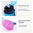 thumbnail image 5 of 33 oz Water Bottle with Time Marker, Carry Strap, Leak-Proof Tritan BPA-Free for Fitness, Gym, Camping, Outdoor Sports, 5 of 7