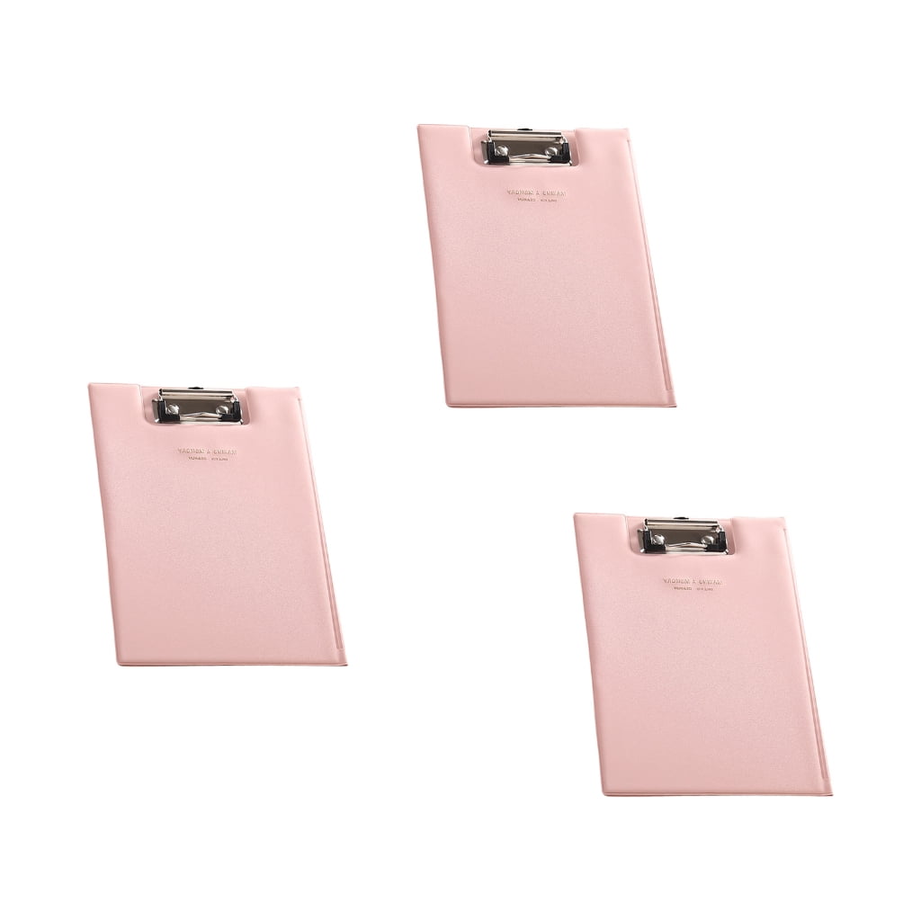Foldable Clipboard with Clear Internal Pocket for Office Meeting and Conference