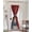 Red, variant on Christmas Watercolor, Blackout Curtains, French Door Curtains for Door Window, Dusty Blue Snowman Snowflake Privacy Drapery for Patio/Sidelight Doors, 1 Panel with Tieback, 25 x 40 Inches
