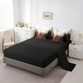 thumbnail image 3 of YST, Graffiti Ombre Collection, Bedding Set, Modern Contemporary style, 7-Piece, Burgundy, Abstract Gradient, Queen, 3 of 4