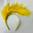 thumbnail image 2 of HNMKIU Plush Scarf Headband for Party and Carnival Celebration Hair Accessory Yellow,One Size, 2 of 3