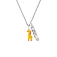 thumbnail image 2 of Delight Jewelry Resin Yellow Geronimo the Giraffe Silvertone Best Friends Forever Bar Charm Necklace, 23", 2 of 4