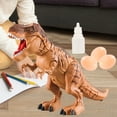 thumbnail image 3 of Dinosaurio eléctrico de juguete con rociador de agua para niños pequeños, regalo de cumpleaños marrón, 3 of 9