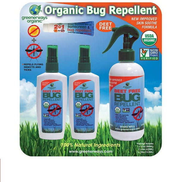 Greenerways Organic Bug Repellent Sunscreen Bug Repellent 12oz 2 X 4oz 5oz 4 Piece Walmart Com Walmart Com